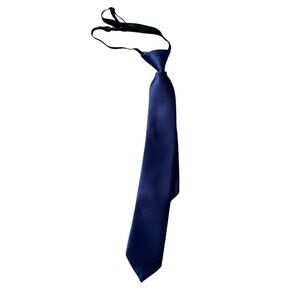 Kids Adjustable Navy Blue Necktie